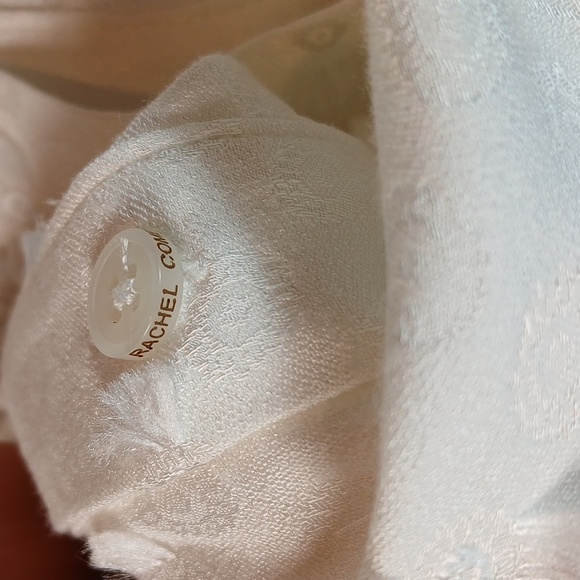 Rachel Comey OFF WHITE Women's Lashes Crepe L/S Rite Top size 4/small - Picture 7 of 14